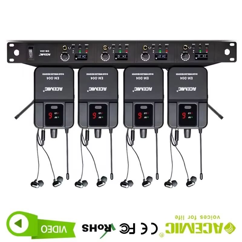 In Ear Monitor Iem - 4채널 무선 인이어 모니터 시스템 아세믹