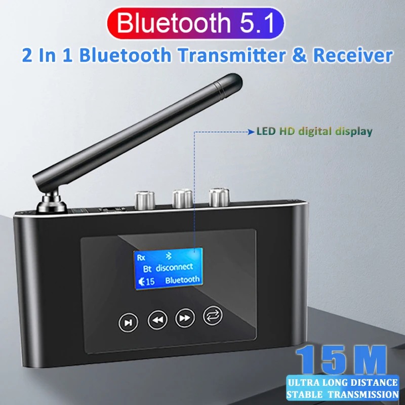 2 in 1 장거리 블루투스 5.1 오디오 송수신기 R - Bluetooth Adapter Receiver 리뷰 및 가격